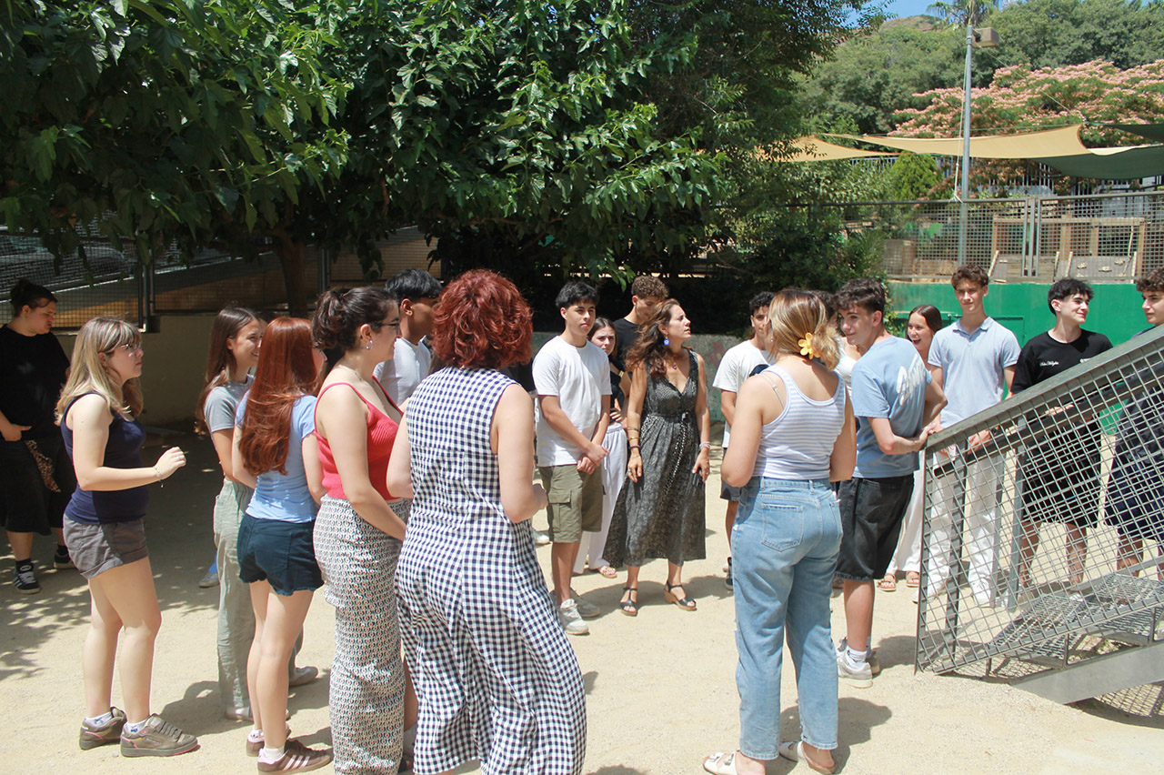 Escola Solc de Barcelona - Inauguració de les plaques dels patis dins del projecte Arboretum