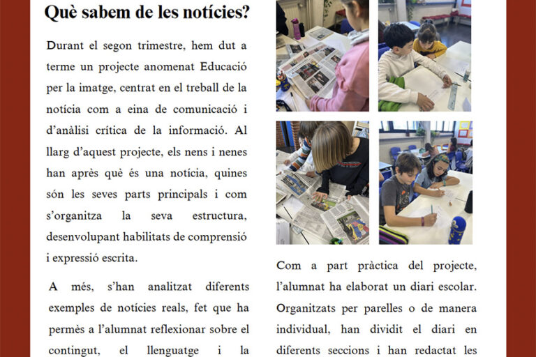 Escola Solc de Barcelona - Diari de quart