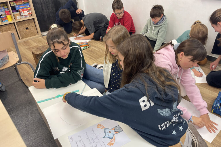 Escola Solc de Barcelona - Projecte internivells entre l’alumnat de segon i de sisè