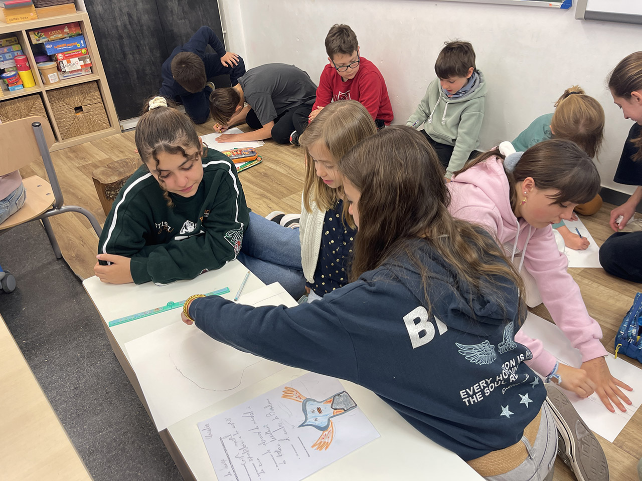 Escola Solc de Barcelona - Projecte internivells entre l’alumnat de segon i de sisè