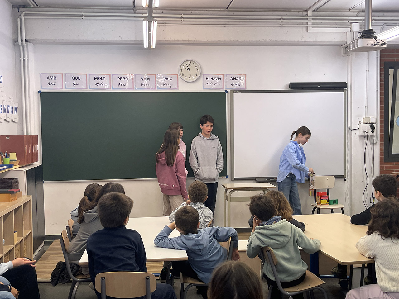 Escola Solc de Barcelona - Projecte internivells entre l’alumnat de segon i de sisè